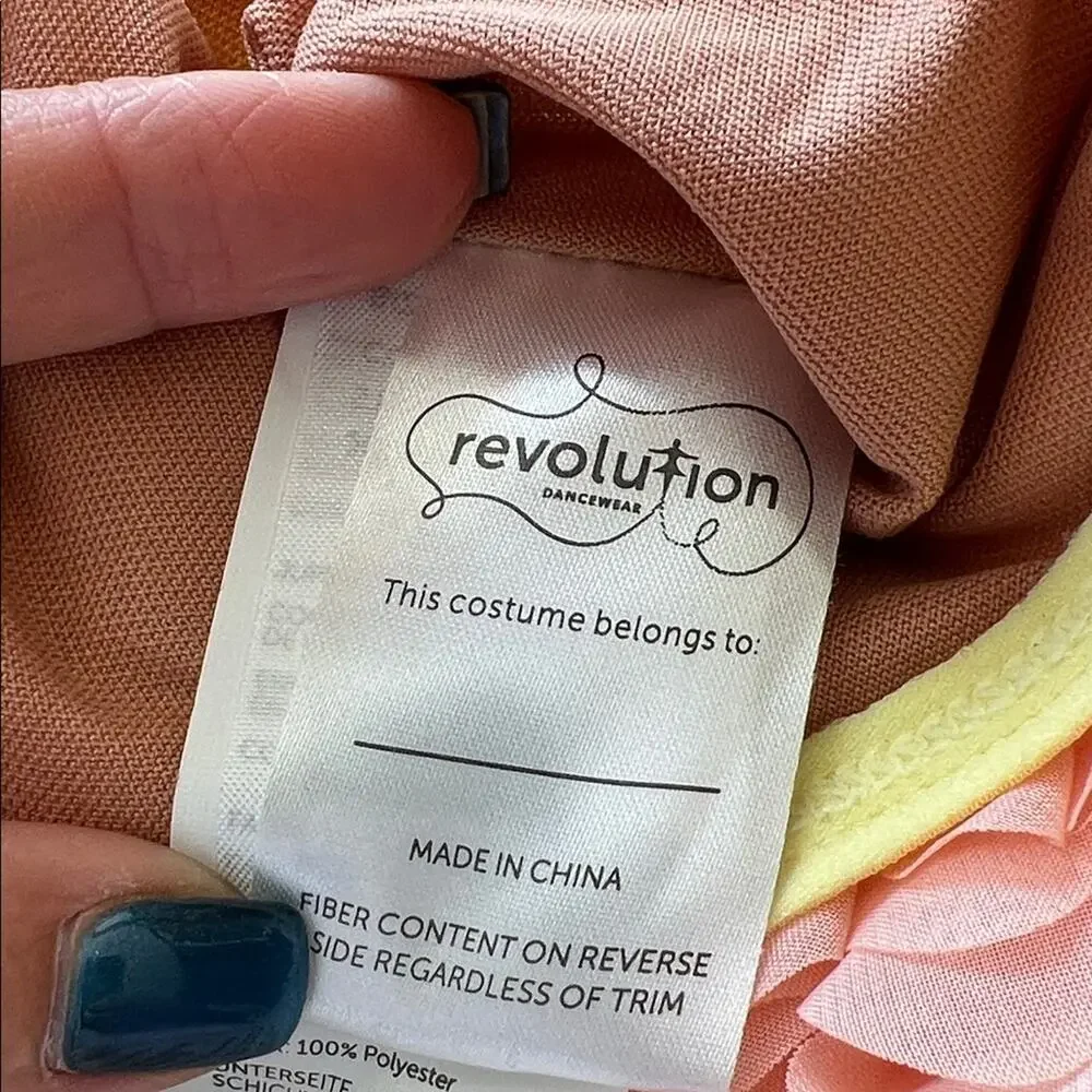 NWOT Revolution Dancewear Girl's Embraceable You Dress Dance Costume
